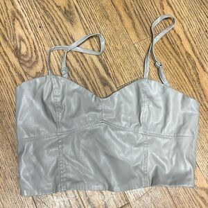 Zara Leather Top